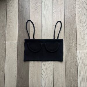 Orseund Iris Black Knit Top Corset